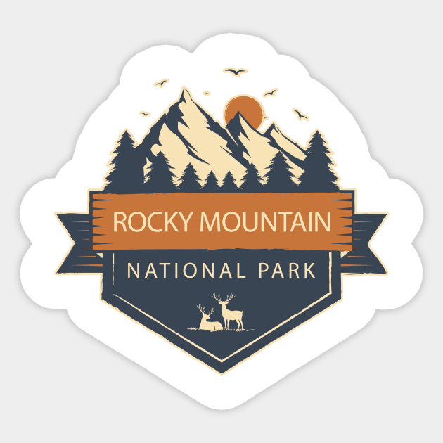 Rocky Mountain National Park Gifts Sticker by roamfree